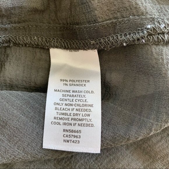 14th & Union Sheer Check Box Popover Tunic Top Size Medium - Picture 8 of 8